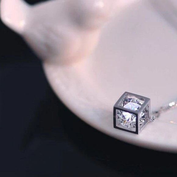 NEW[Set of 3] Sterling Silver Square Cube set - Picture 3 of 8